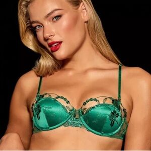 Honey Birdette Whitney Emerald Push-up Bra